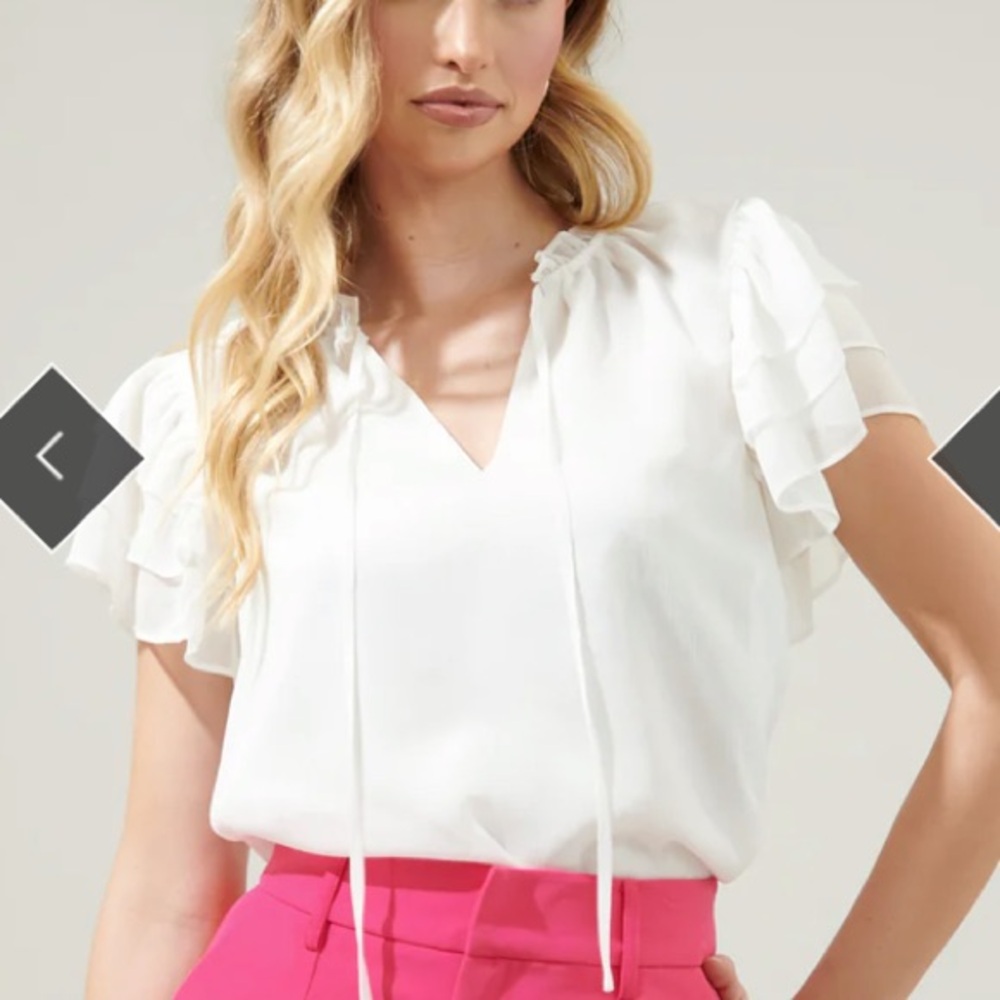 Sugarlips white blouse